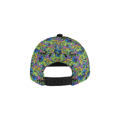 Psychedelic Trippy Mushroom Themed Snapback Cap