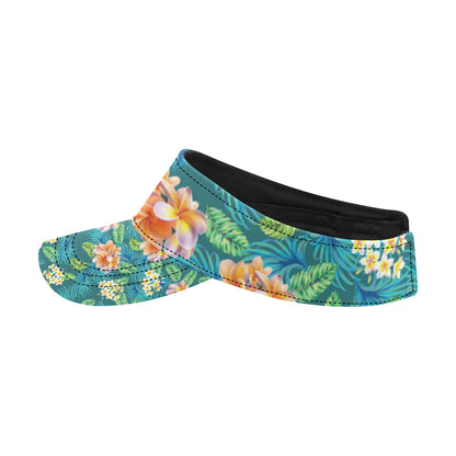 Plumeria Tropical Flower Design Print Unisex Sun Visor