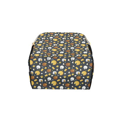 Cheese Pattern Print Design 03 Diaper Bag Backpack
