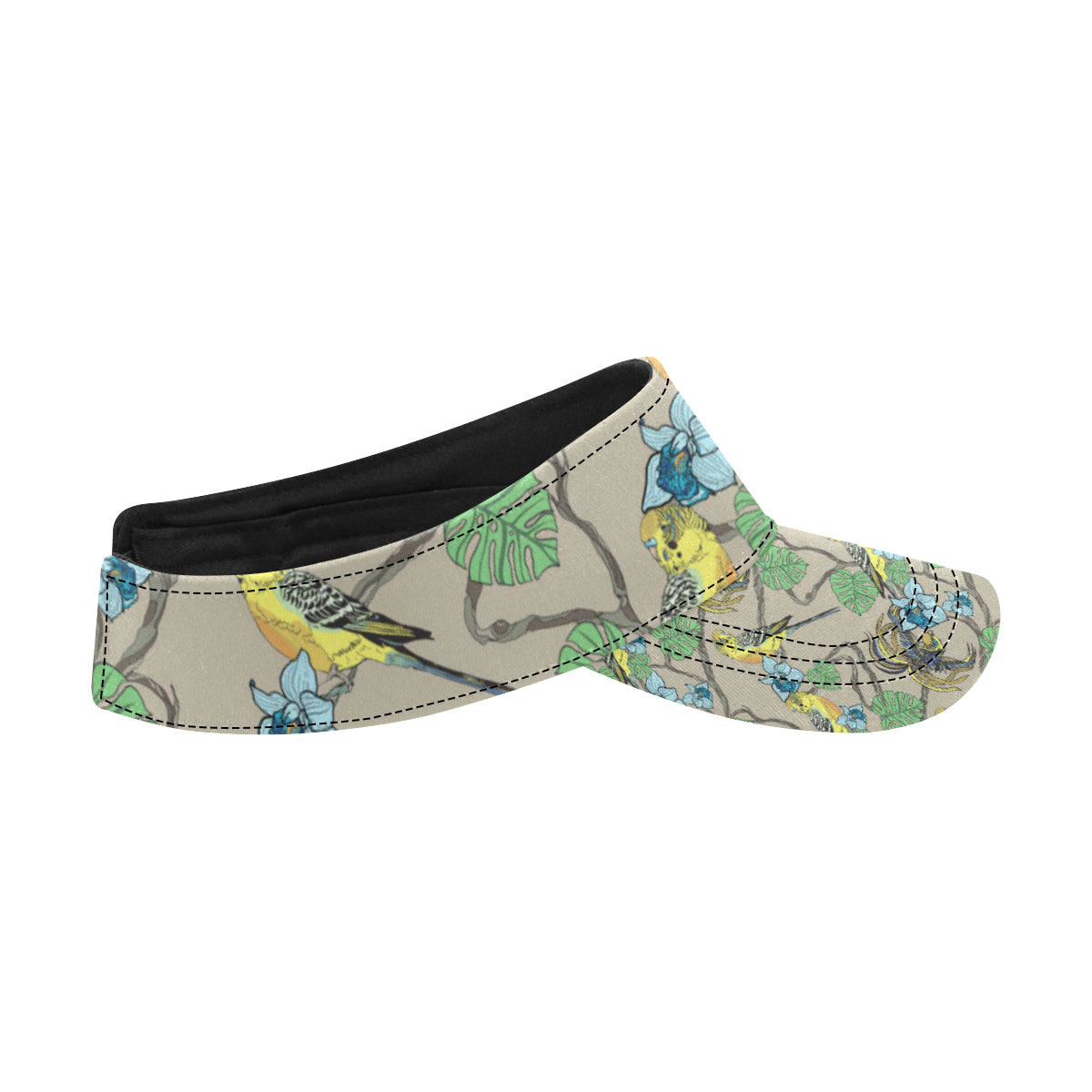 Parakeet Pattern Print Design A02 Unisex Sun Visor