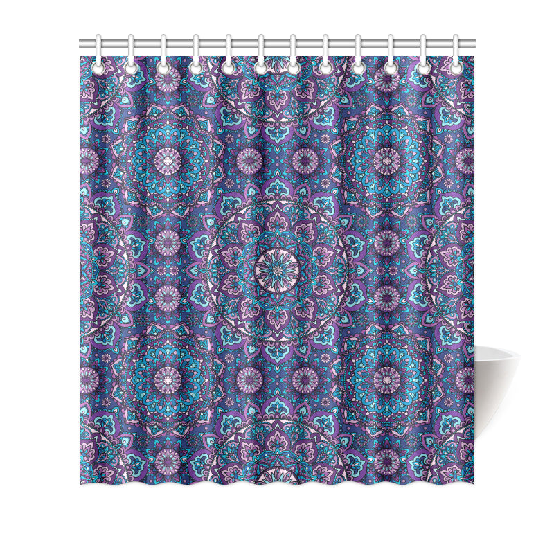 Medallion Pattern Print Design 05 Shower Curtain