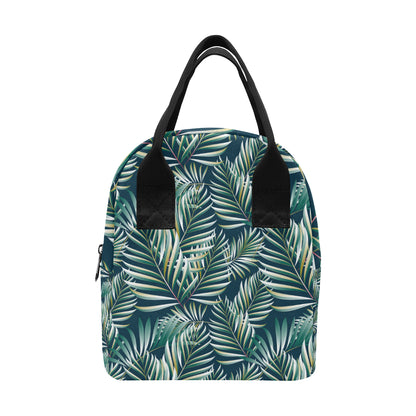 Sun Spot Tropical Palm Leaves hower Curtain Insulated Lunch Bag