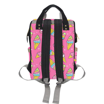 Ice Cream Pattern Print Design IC04 Diaper Bag Backpack