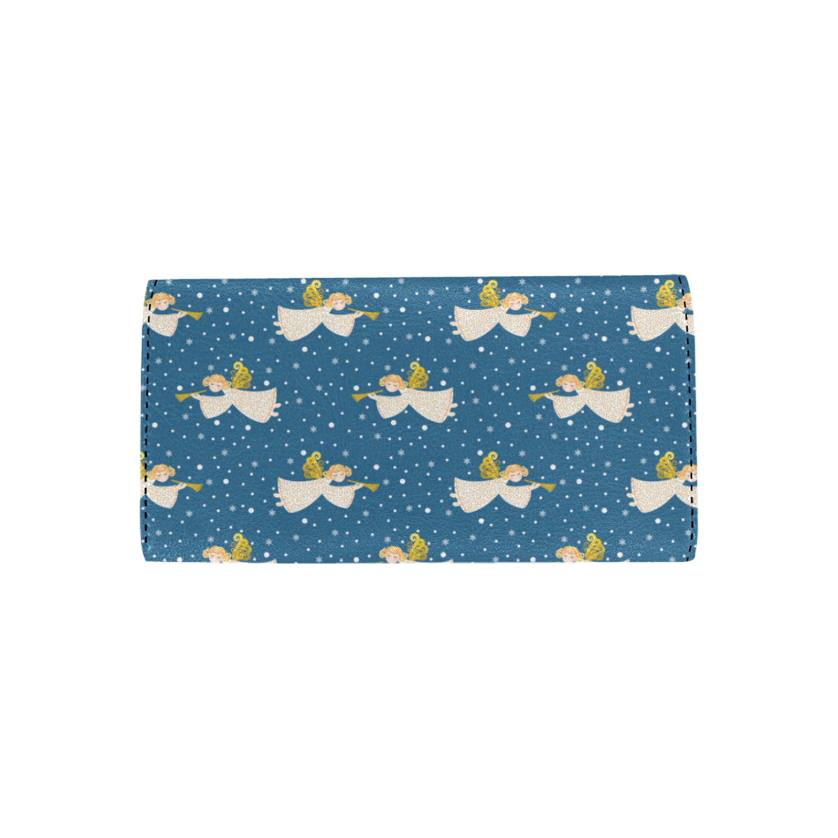 Angel Pattern Print Design 08 Women's Trifold Wallet