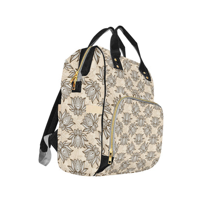 lotus Boho Pattern Print Design LO05 Diaper Bag Backpack