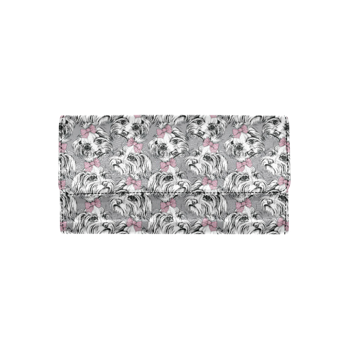 Maltese Pattern Print Design 01 Women's Trifold Wallet