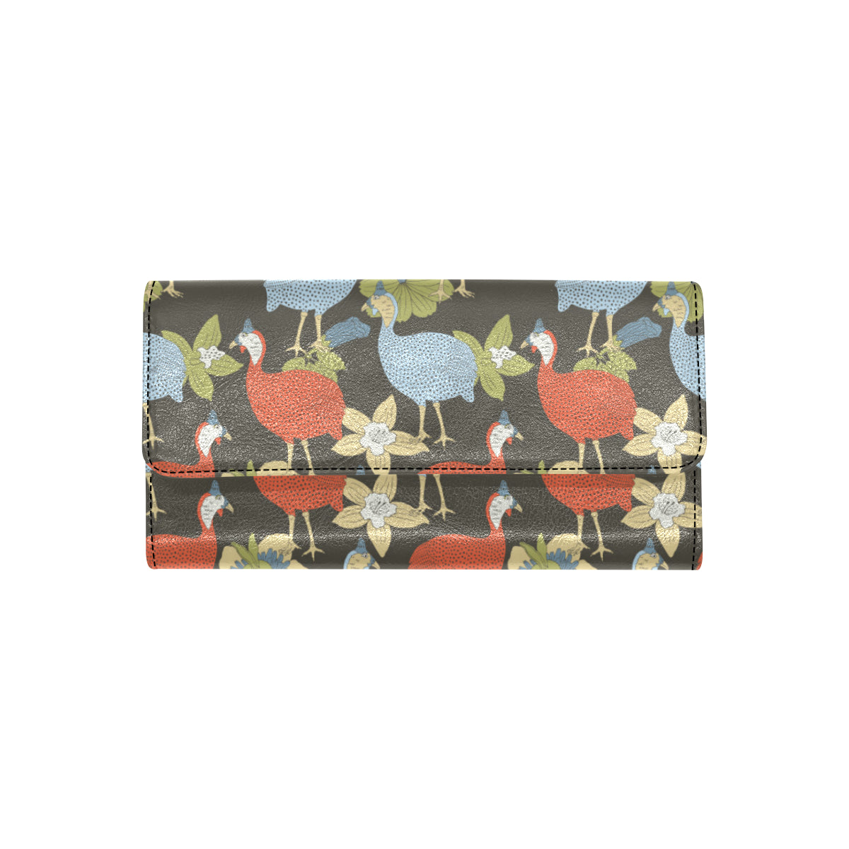 Guinea Fowl Pattern Print Design 02 Women's Trifold Wallet
