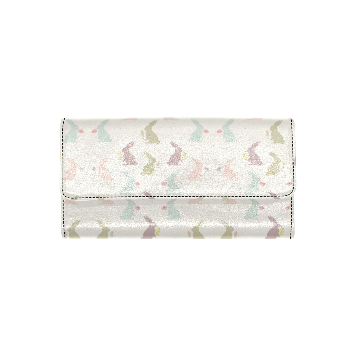 Bunny Pattern Print Design 05 Women's Trifold Wallet