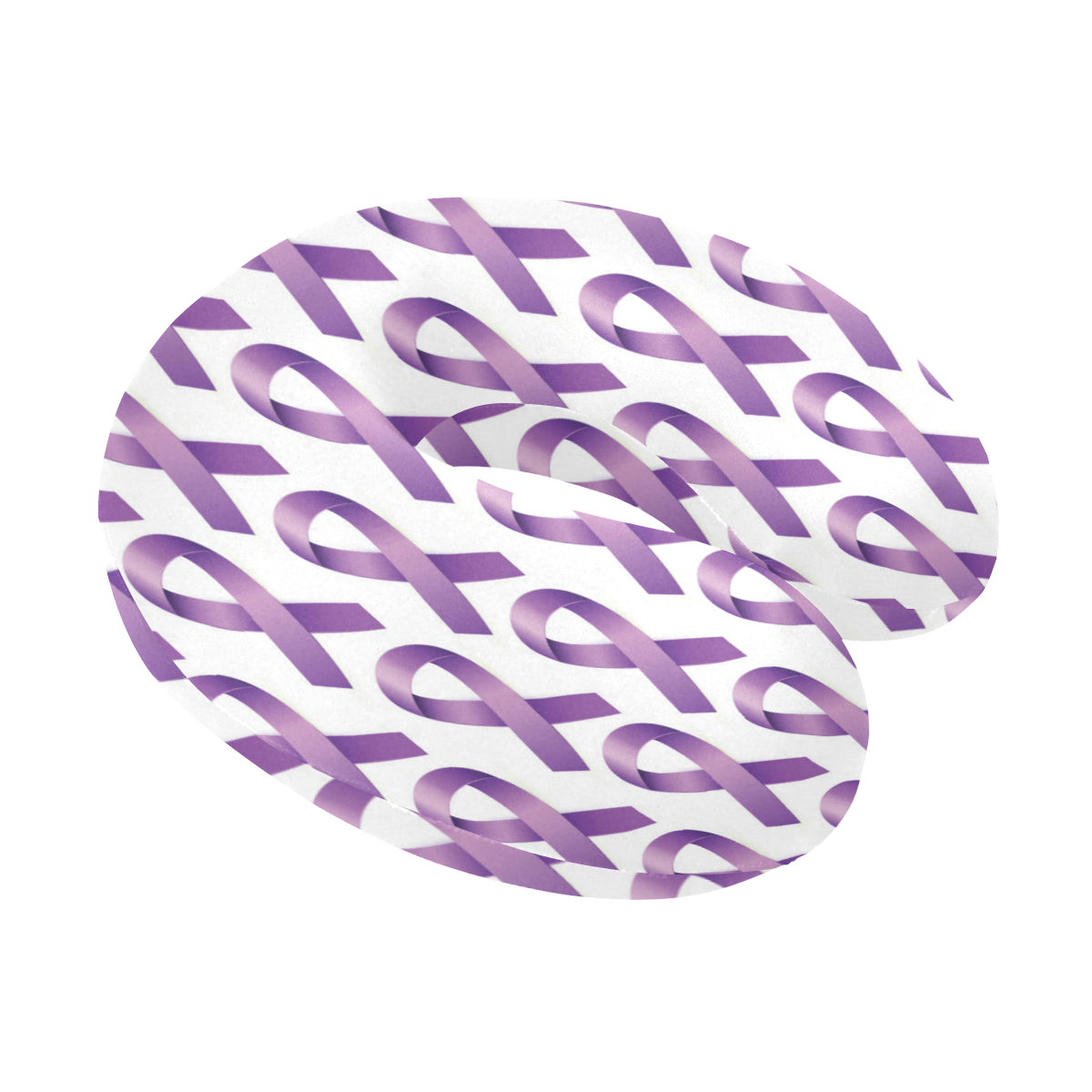 Pancreatic cancer Pattern Print Design A01 U-Shaped Travel Neck Pillow