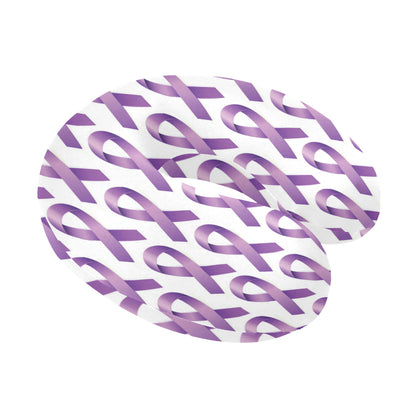 Pancreatic cancer Pattern Print Design A01 U-Shaped Travel Neck Pillow