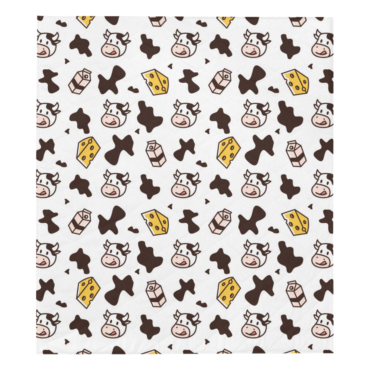 Cow Pattern Print Design 06 Premium Quilt