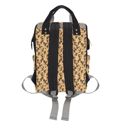 Wine Grape Design Print Diaper Bag Backpack