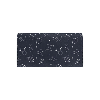 Constellation Pattern Print Design 05 Women's Trifold Wallet
