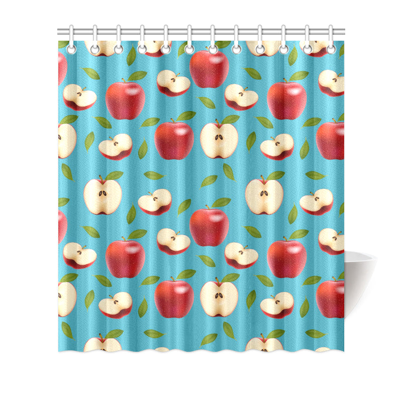Apple Pattern Print Design AP012 Shower Curtain