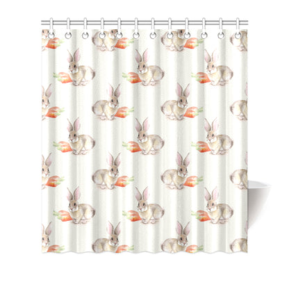 Rabbit Pattern Print Design 01 Shower Curtain