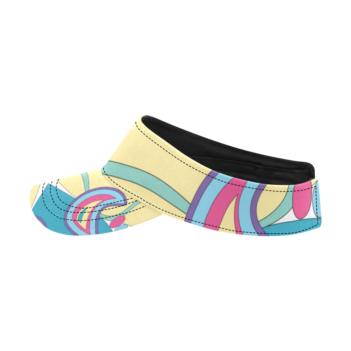 Funky Retro Pattern Print Design A01 Unisex Sun Visor