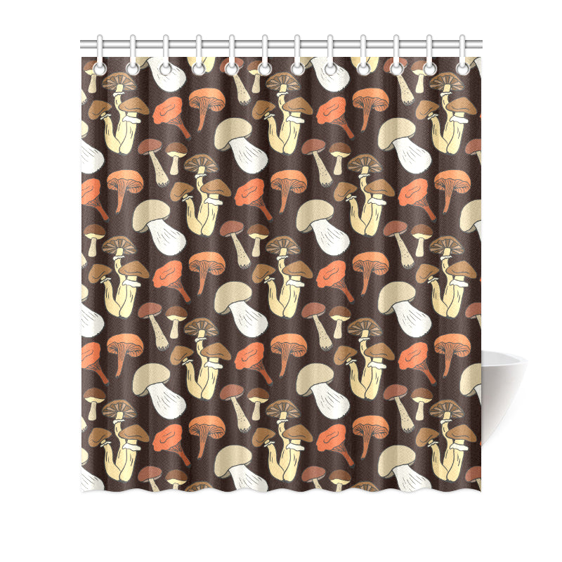 Mushroom Pattern Print Design A05 Shower Curtain