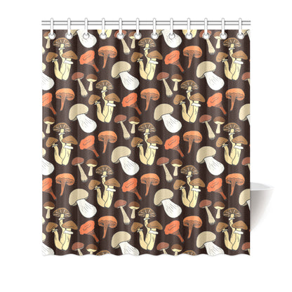 Mushroom Pattern Print Design A05 Shower Curtain