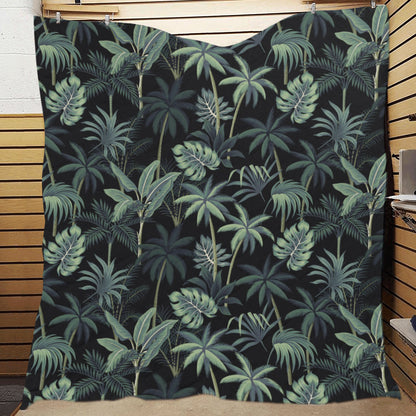 Rainforest Pattern Print Design RF02 Premium Quilt