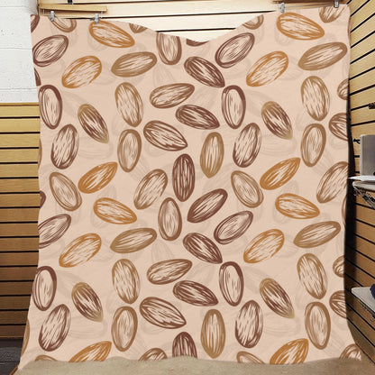 Almond Pattern Print Design 02 Premium Quilt