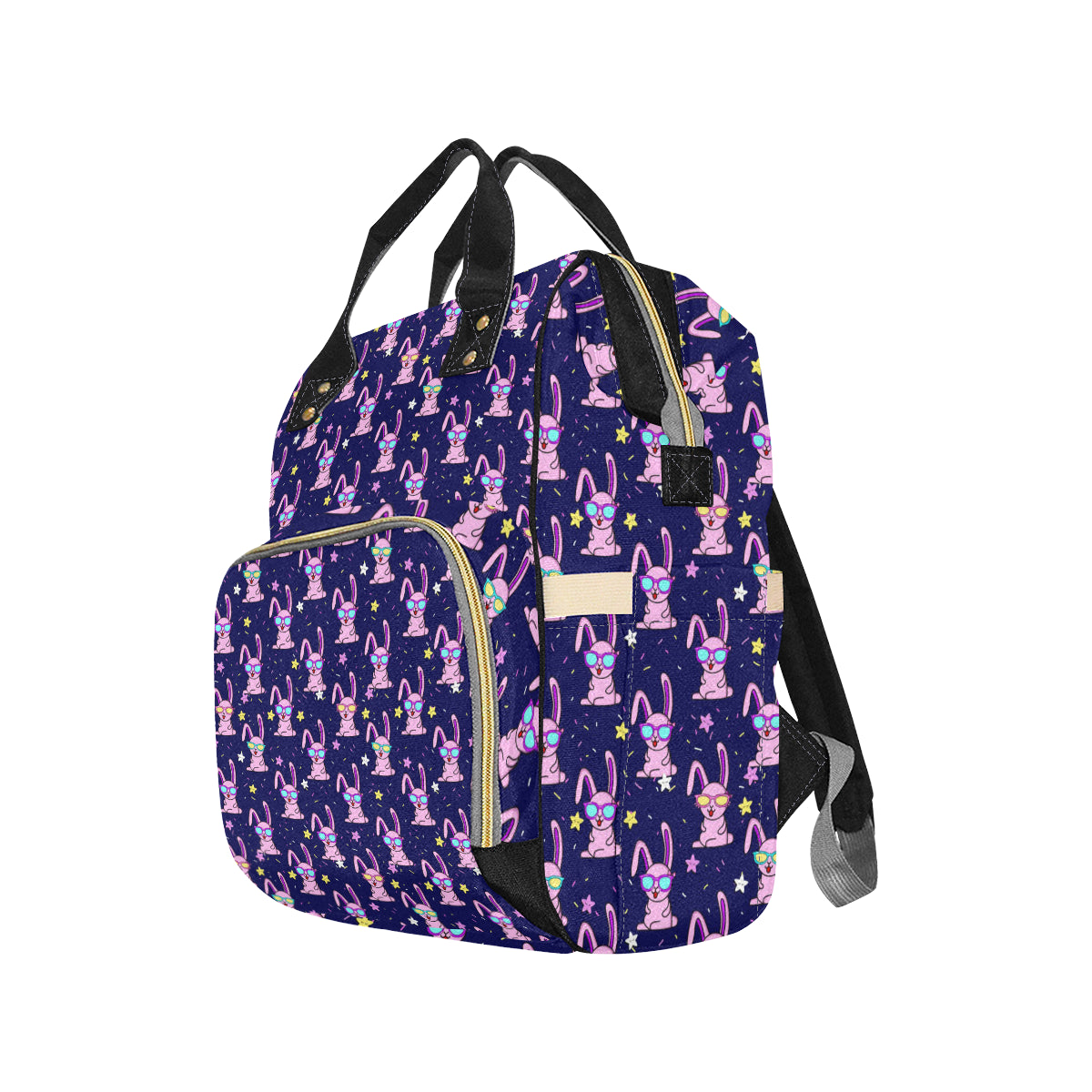 Rabbit Baby Pattern Print Design RB015 Diaper Bag Backpack