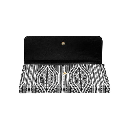 Polynesian Tribal Style Women's Trifold Wallet