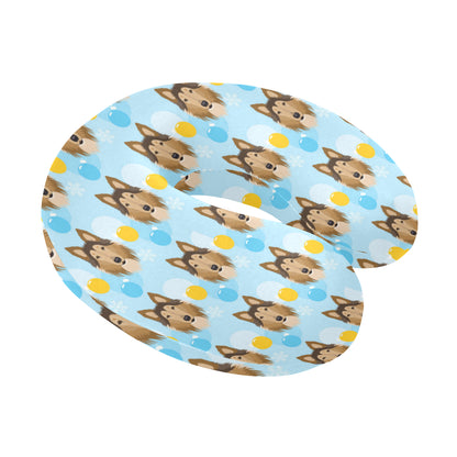 Collies Pattern Print Design 02 U-Shaped Travel Neck Pillow
