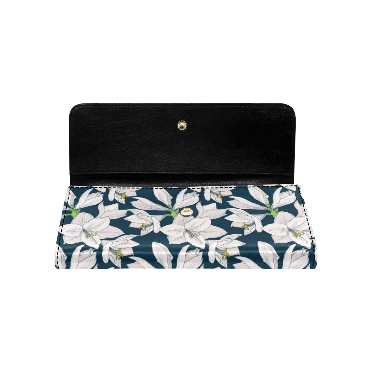 Amaryllis Pattern Print Design AL02 Women's Trifold Wallet