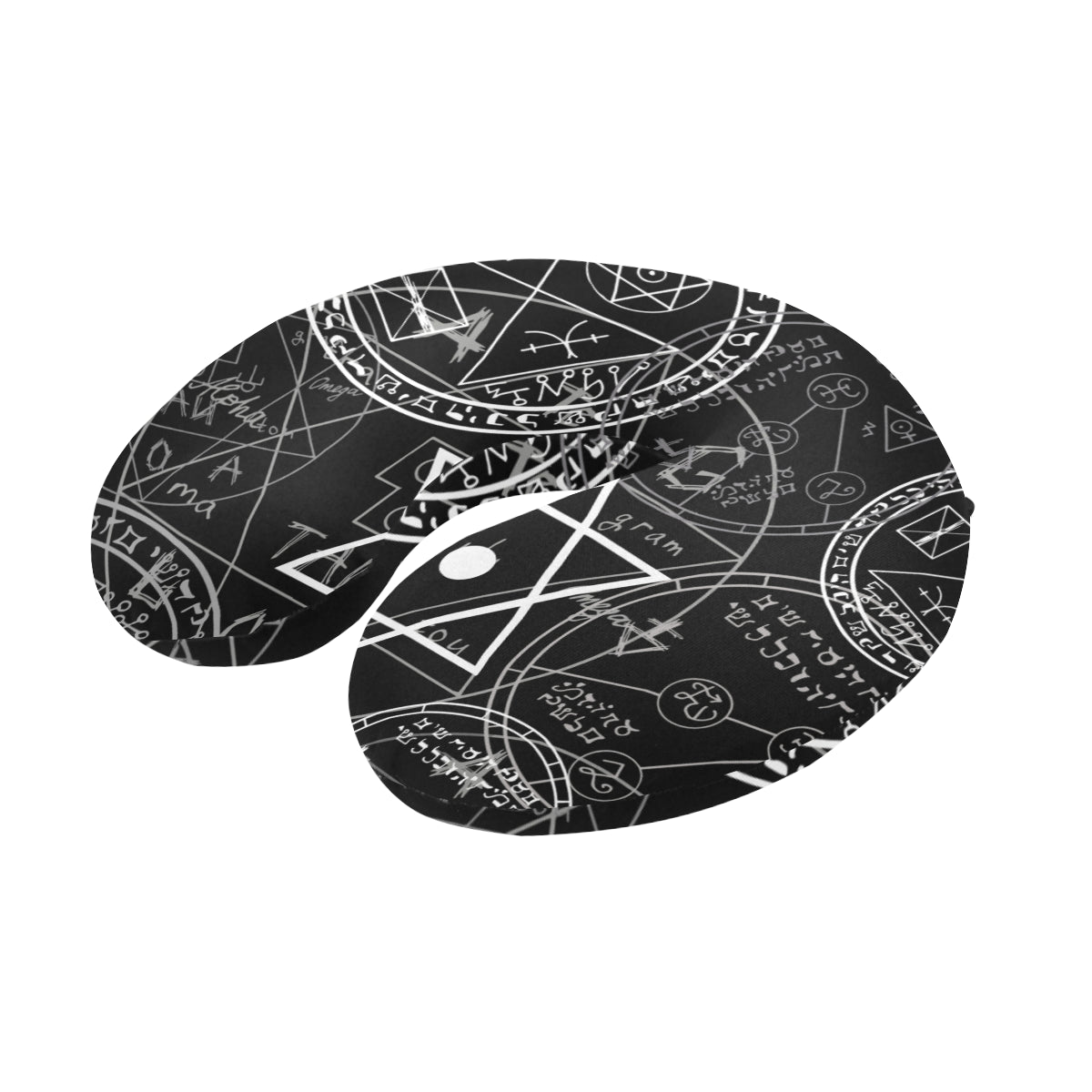 Pentagram Pattern Print Design A01 U-Shaped Travel Neck Pillow
