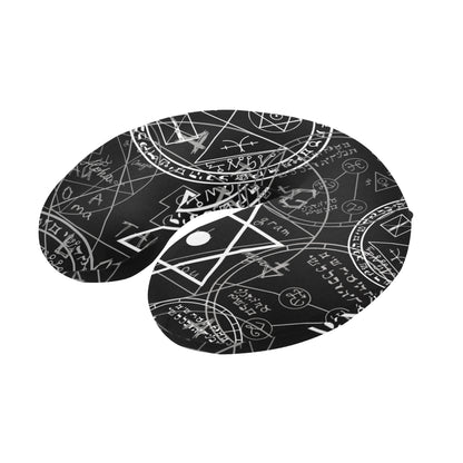 Pentagram Pattern Print Design A01 U-Shaped Travel Neck Pillow