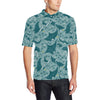 Manta Ray Tribal Pattern Print Design 03 Men Polo Shirt