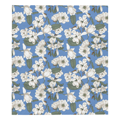 Magnolia Pattern Print Design 01 Premium Quilt
