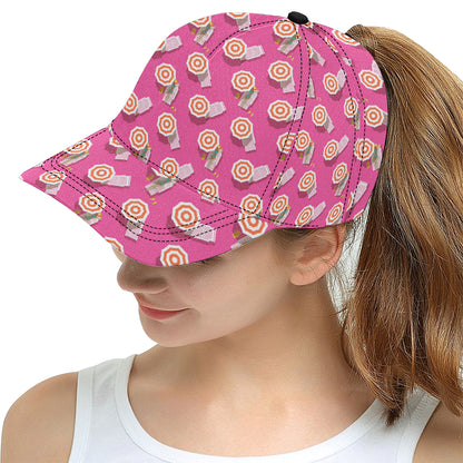 Beach Top View Umbrella Theme Snapback Cap