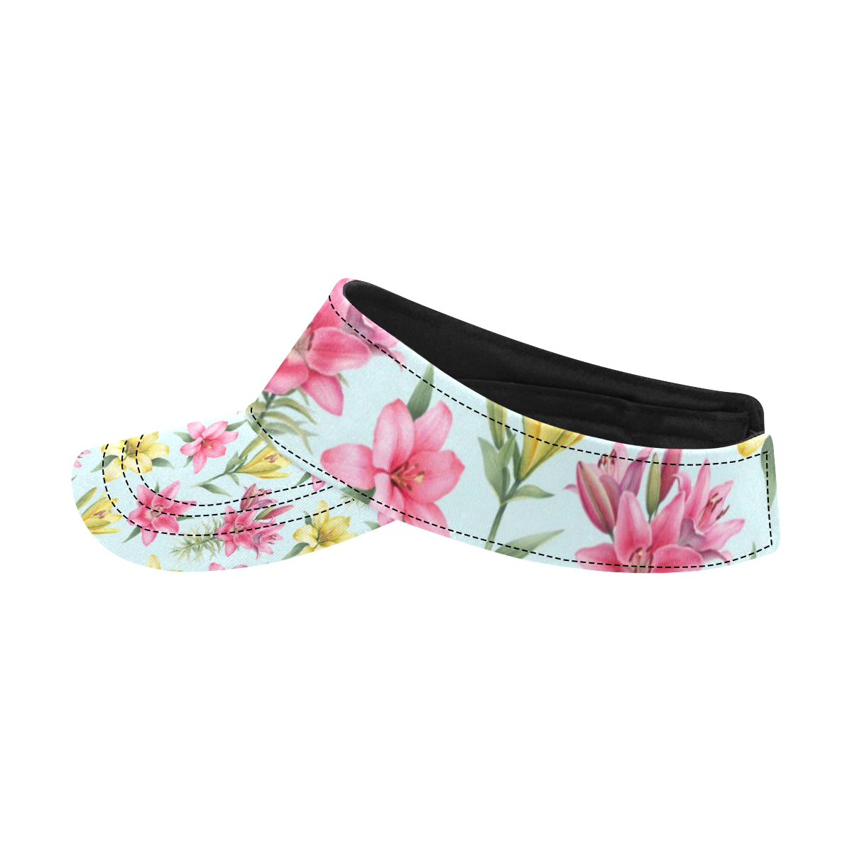 Lily Pattern Print Design LY010 Unisex Sun Visor