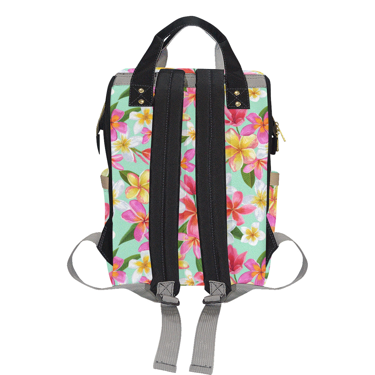 Plumeria Pattern Print Design PM014 Diaper Bag Backpack