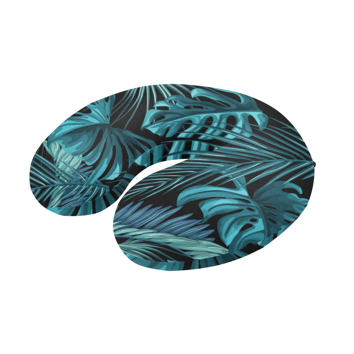 Palm Leaf Pattern Print Design A03 U-Shaped Travel Neck Pillow