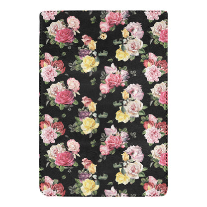 Rose Pattern Print Design RO010 Women's Trifold Wallet