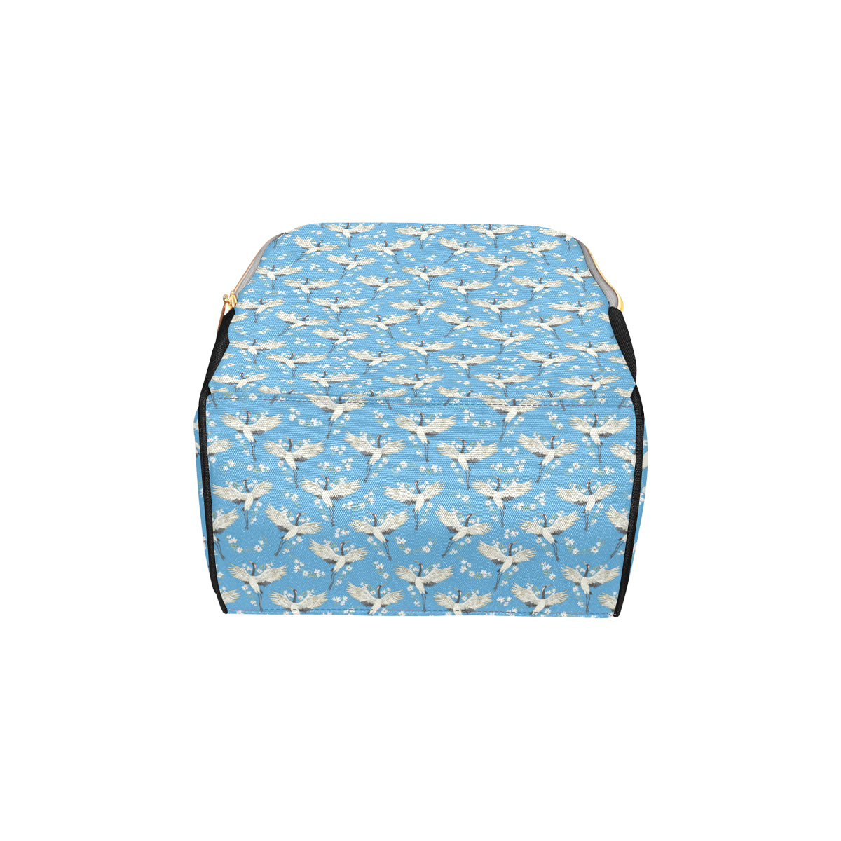 Crane Pattern Print Design 03 Diaper Bag Backpack