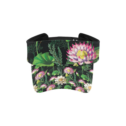 Water Lily Pattern Print Design WL010 Unisex Sun Visor