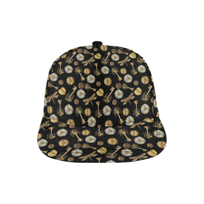 Steampunk Dragonfly Design Themed Print Snapback Cap