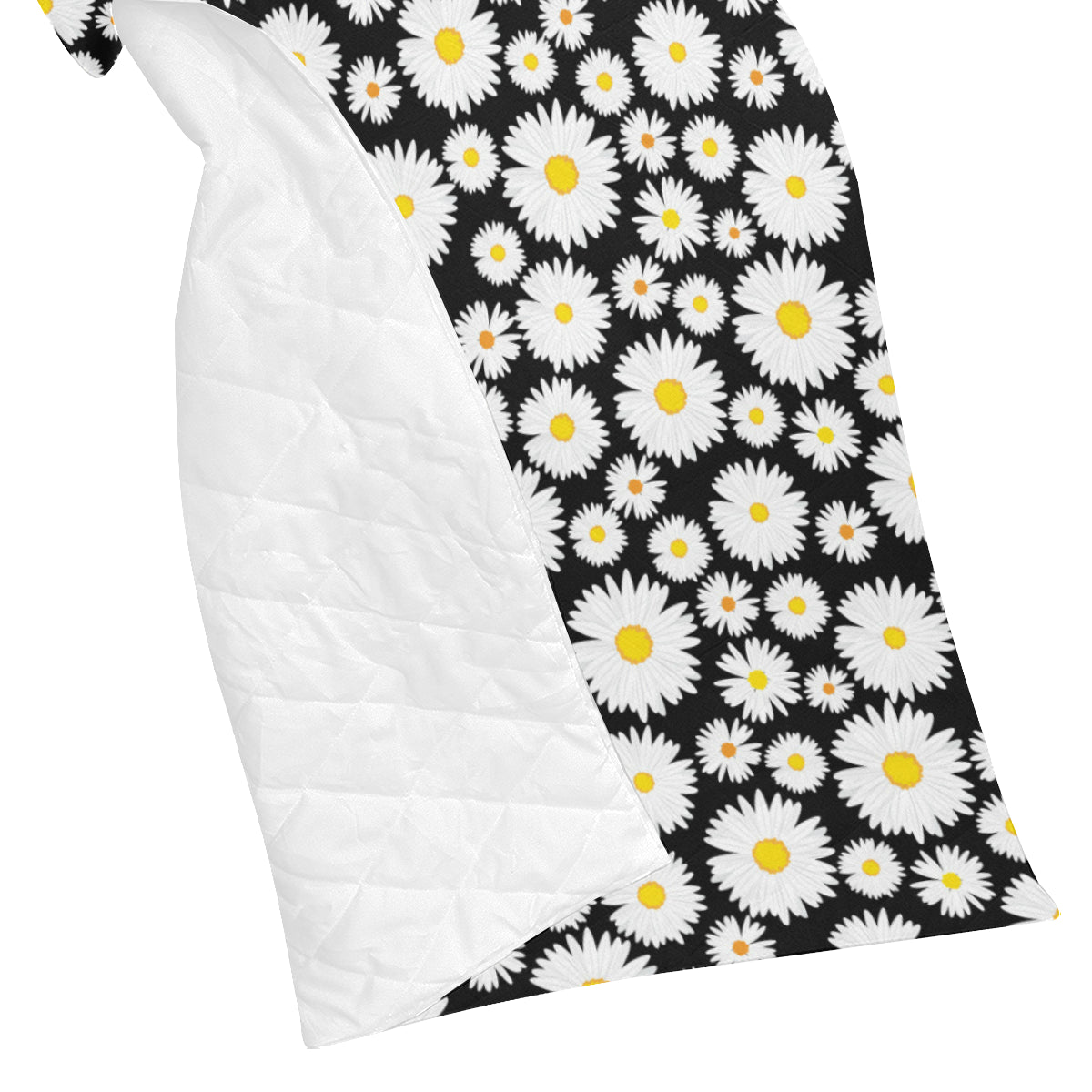 Daisy Pattern Print Design 01 Premium Quilt