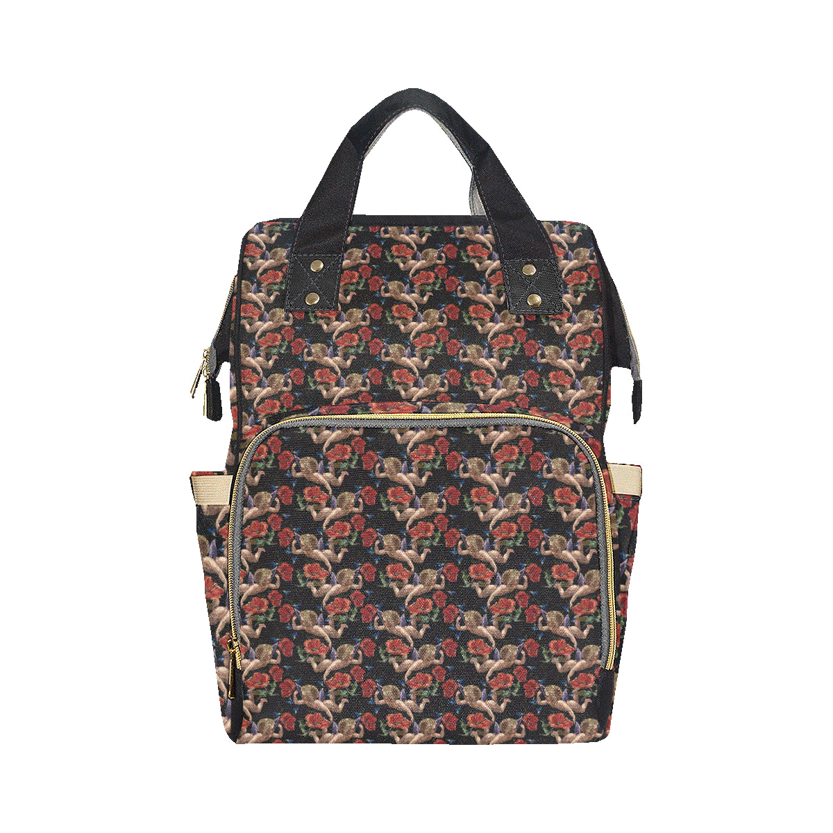 Cupid Pattern Print Design 05 Diaper Bag Backpack