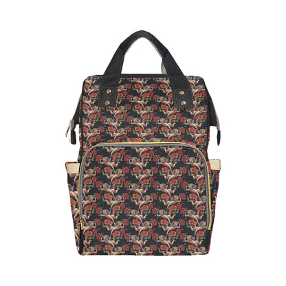 Cupid Pattern Print Design 05 Diaper Bag Backpack