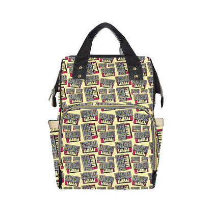Synthesizer Pattern Print Design 01 Diaper Bag Backpack