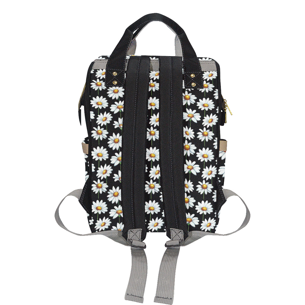 Daisy Print Pattern Diaper Bag Backpack