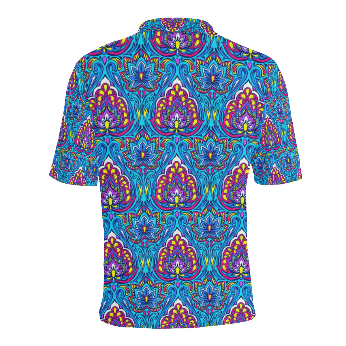 lotus Boho Pattern Print Design LO010 Men Polo Shirt