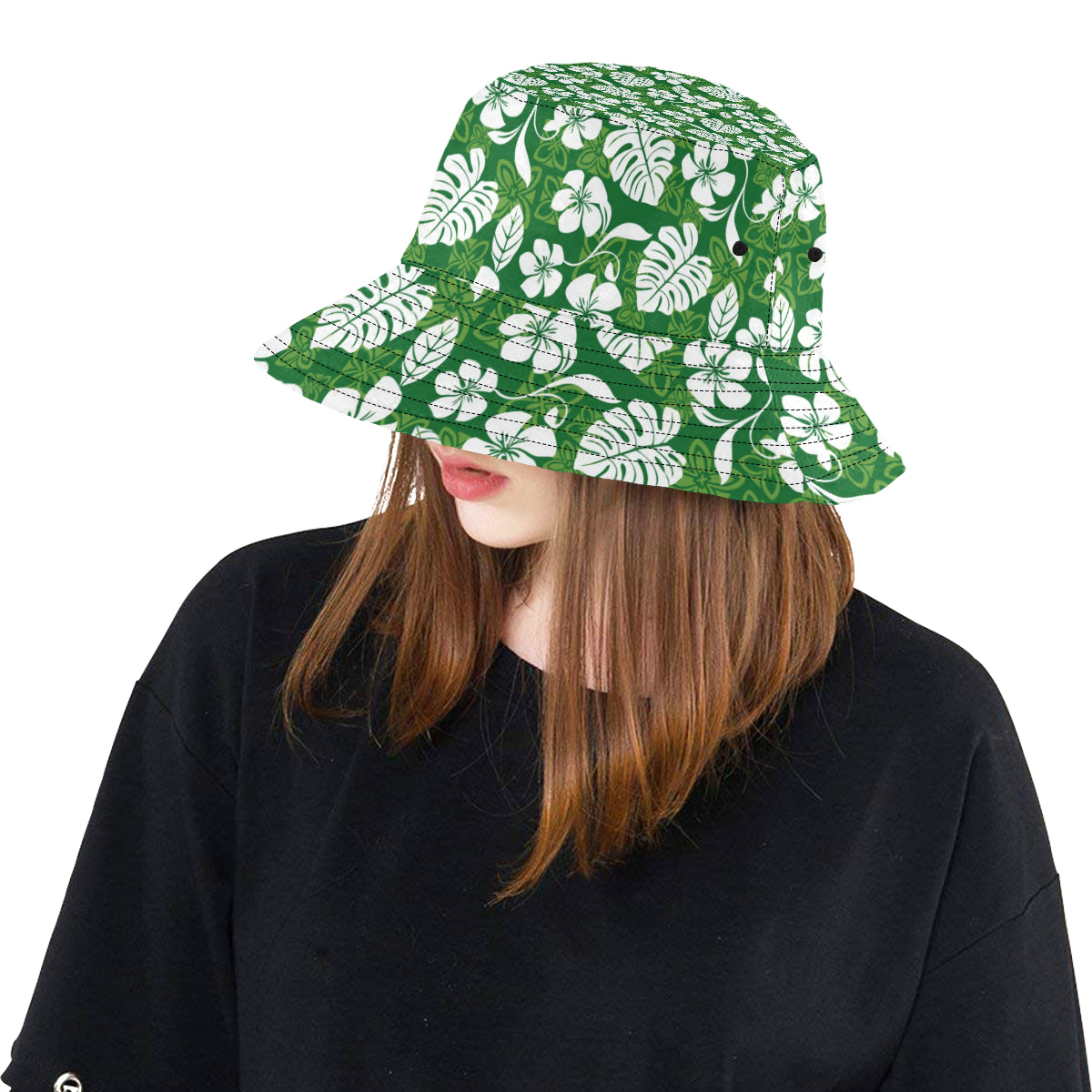 Hawaiian Themed Pattern Print Design H016 Unisex Bucket Hat