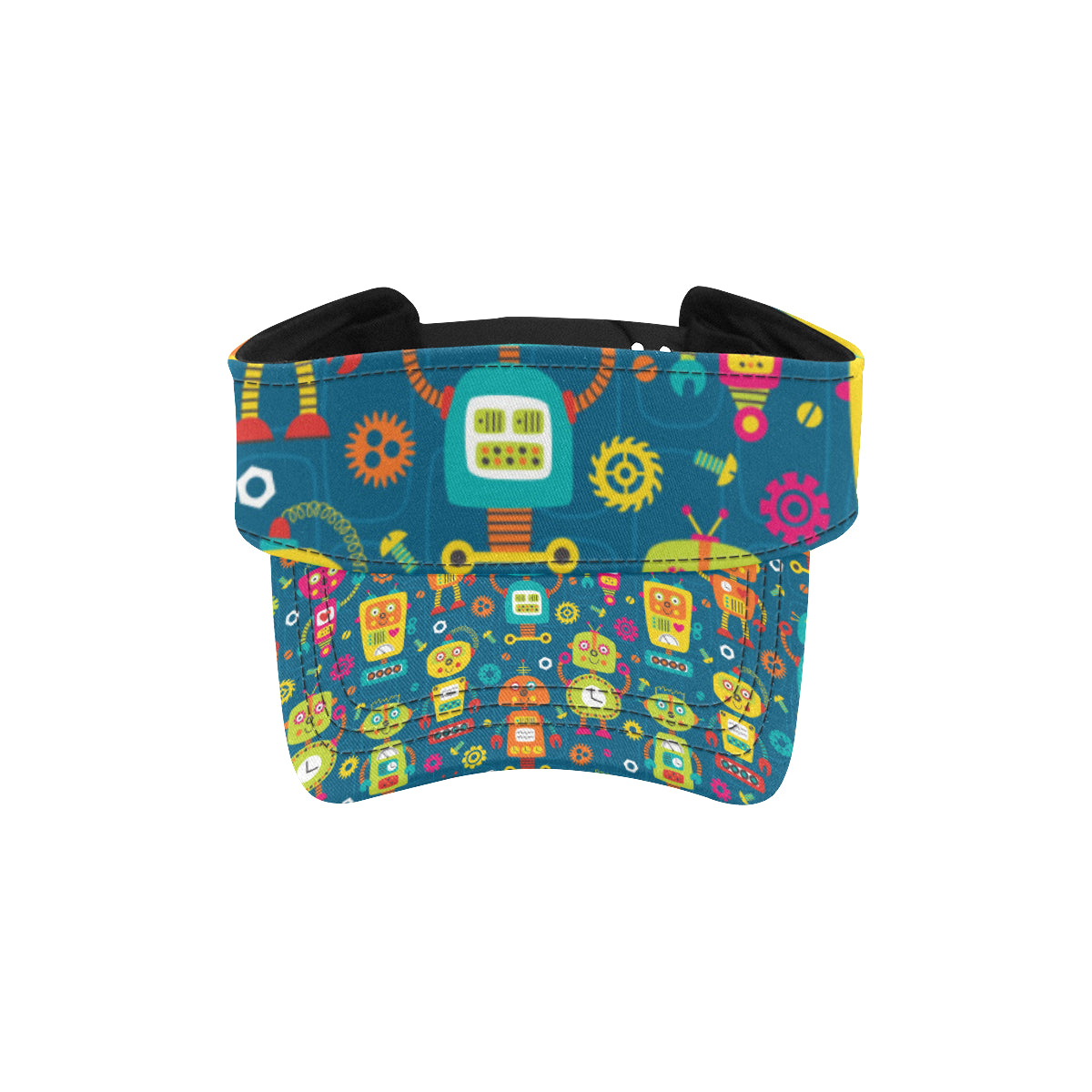 Robot Pattern Print Design A04 Unisex Sun Visor