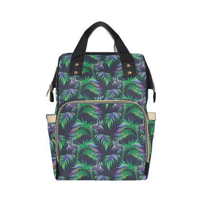 Palm Leaves Pattern Print Design PL04 Diaper Bag Backpack