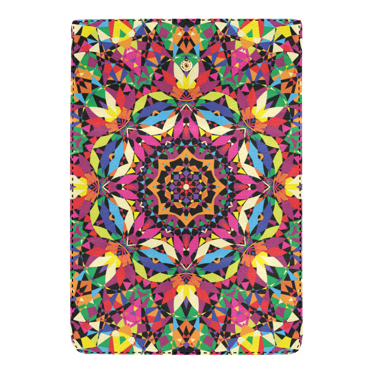 Kaleidoscope Pattern Print Design 02 Women's Trifold Wallet